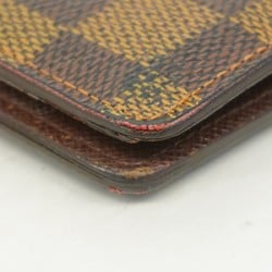 Louis Vuitton Long Wallet Damier Portefeuille Brazza N60017 Ebene Men's