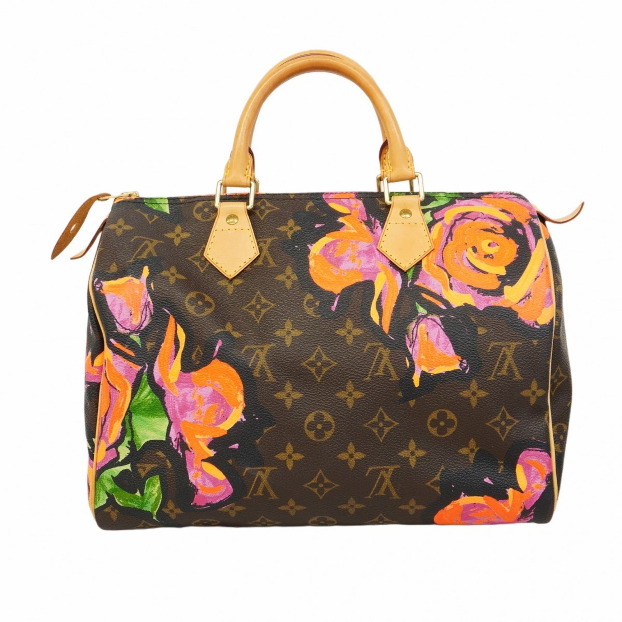 Louis Vuitton Handbag Monogram Rose Speedy 30 M48610 Brown Women's