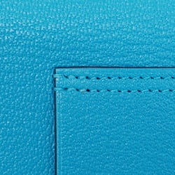 Hermes wallet, Luli, Chevre Mysore, Blue Frida, B engraved, ladies