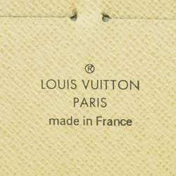 Louis Vuitton Long Wallet Damier Azur Zippy N60019 White Men's Women's