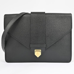 Yves Saint Laurent Shoulder Bag Black Women's Leather Clutch YVES SAINT LAURENT