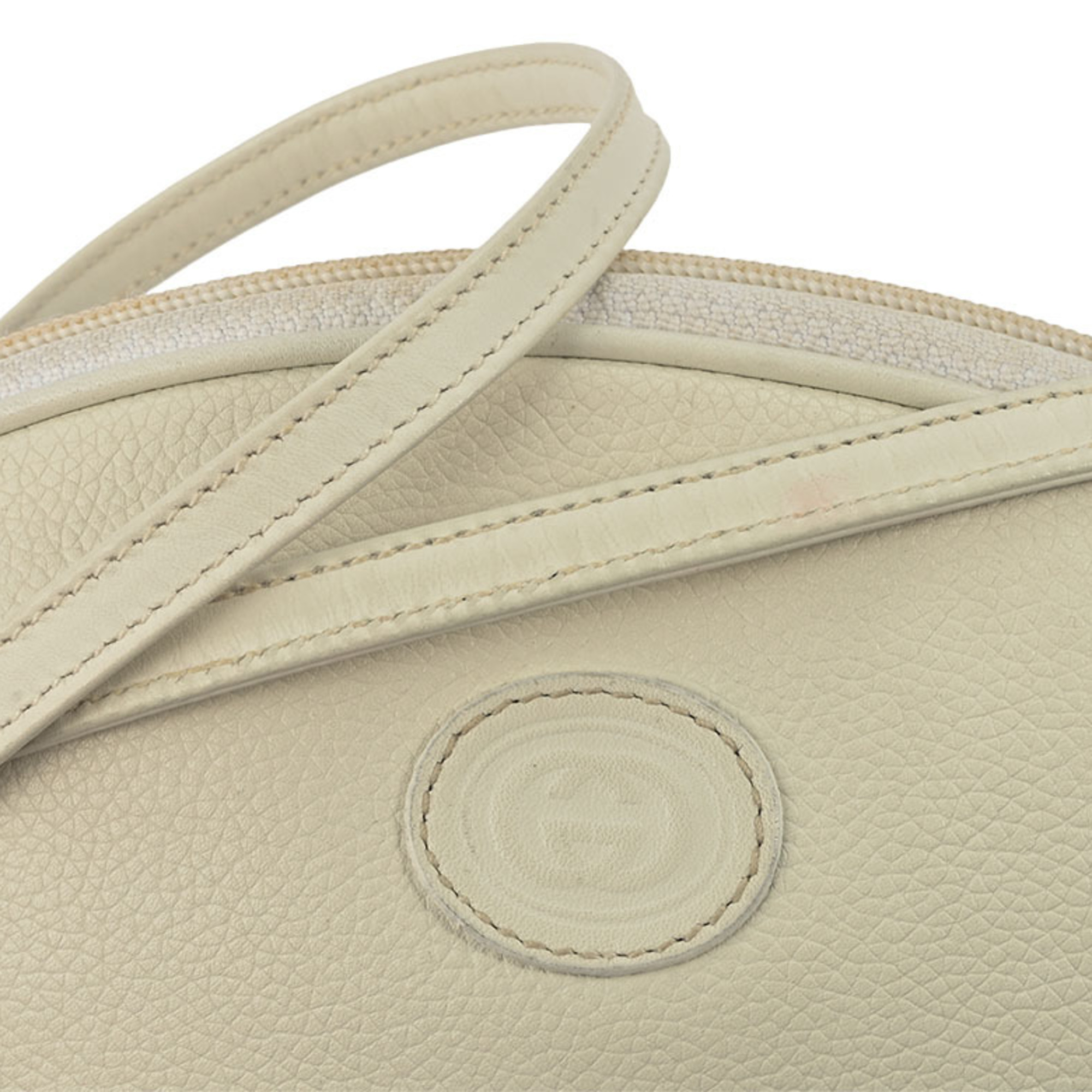 Gucci Old Pochette Shoulder Bag White 007・86・0094 Women's Leather GUCCI