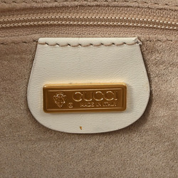 Gucci Old Pochette Shoulder Bag White 007・86・0094 Women's Leather GUCCI