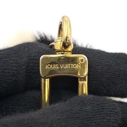 Louis Vuitton Keychain Portocle Wild Panda Fur Leather M63094 LOUIS VUITTON Charm Black White