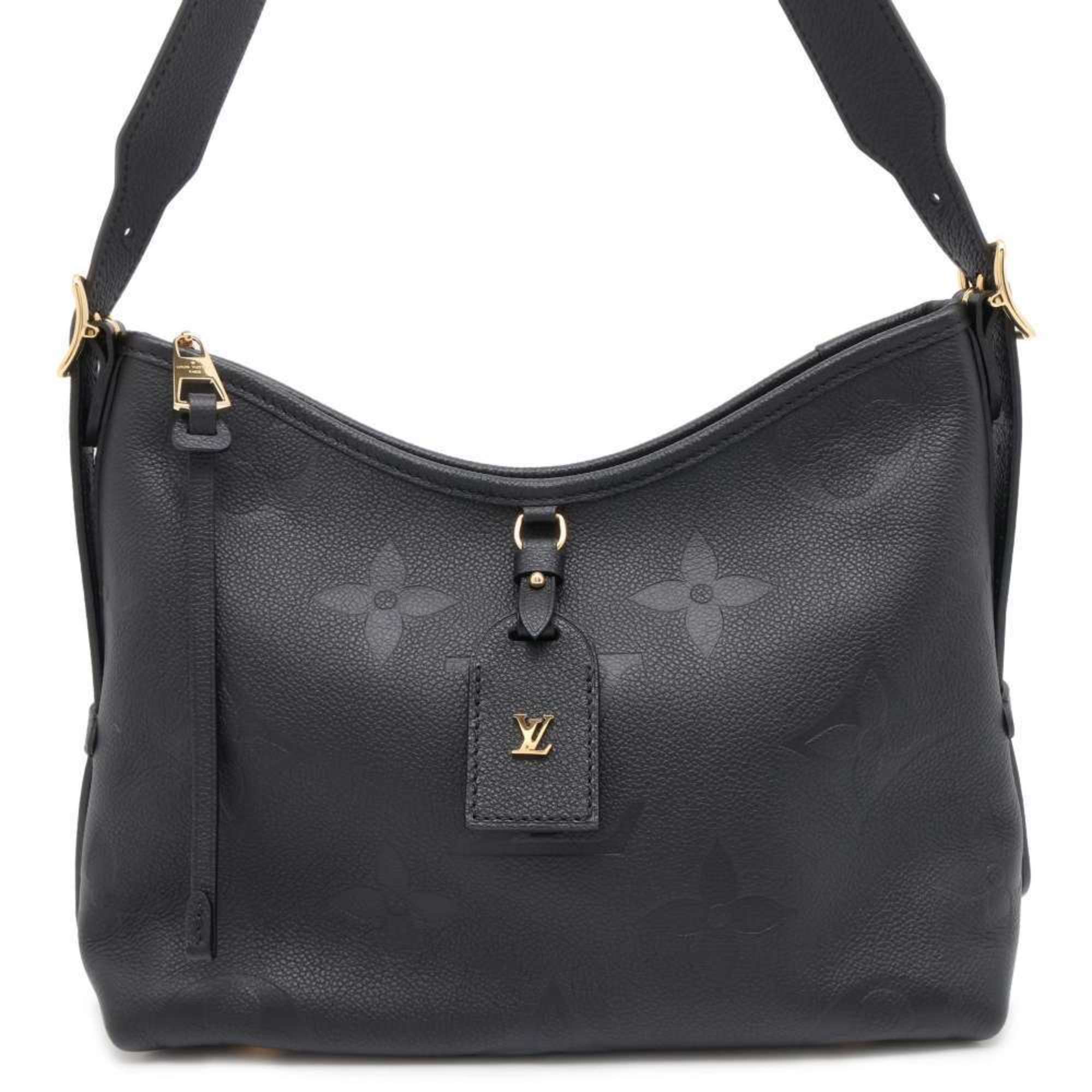 Louis Vuitton Shoulder Bag Monogram Empreinte Carryall Zip NM PM M46288 Black