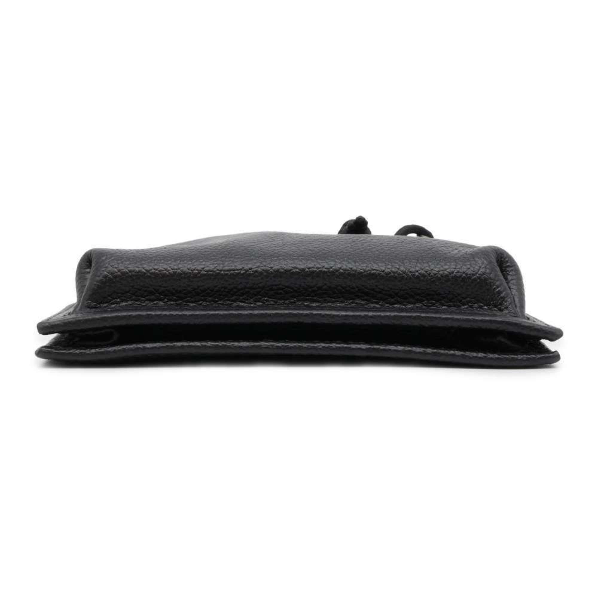 Balenciaga Shoulder Pouch Explorer Leather 532298 BALENCIAGA Sacoche Black