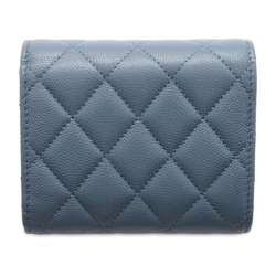 Chanel Tri-fold Wallet Coco Mark Matelasse Small Flap Caviar Skin AP3604