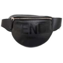 Fendi Body Bag Leather 7VA525 FENDI Belt Waist Pouch Black