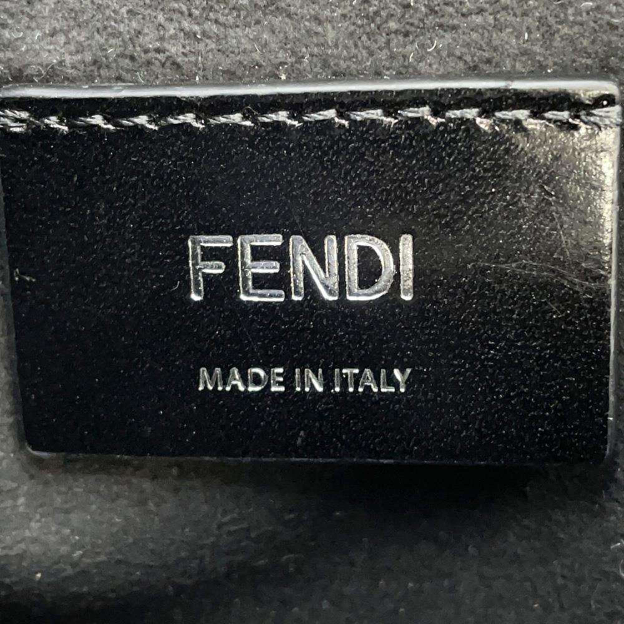 Fendi Body Bag Leather 7VA525 FENDI Belt Waist Pouch Black