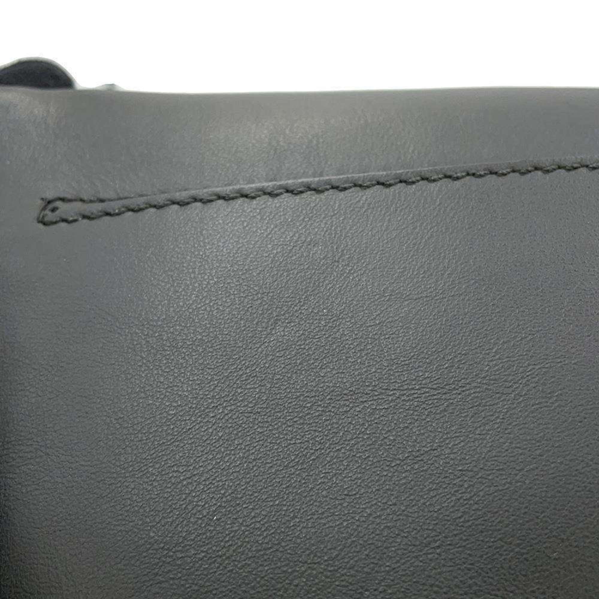 Fendi Body Bag Leather 7VA525 FENDI Belt Waist Pouch Black