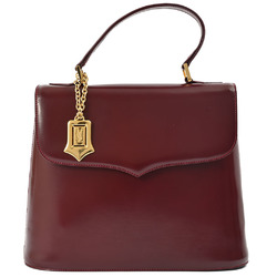 Yves Saint Laurent Handbag Bordeaux Women's Leather Cassandra YVES SAINT LAURENT