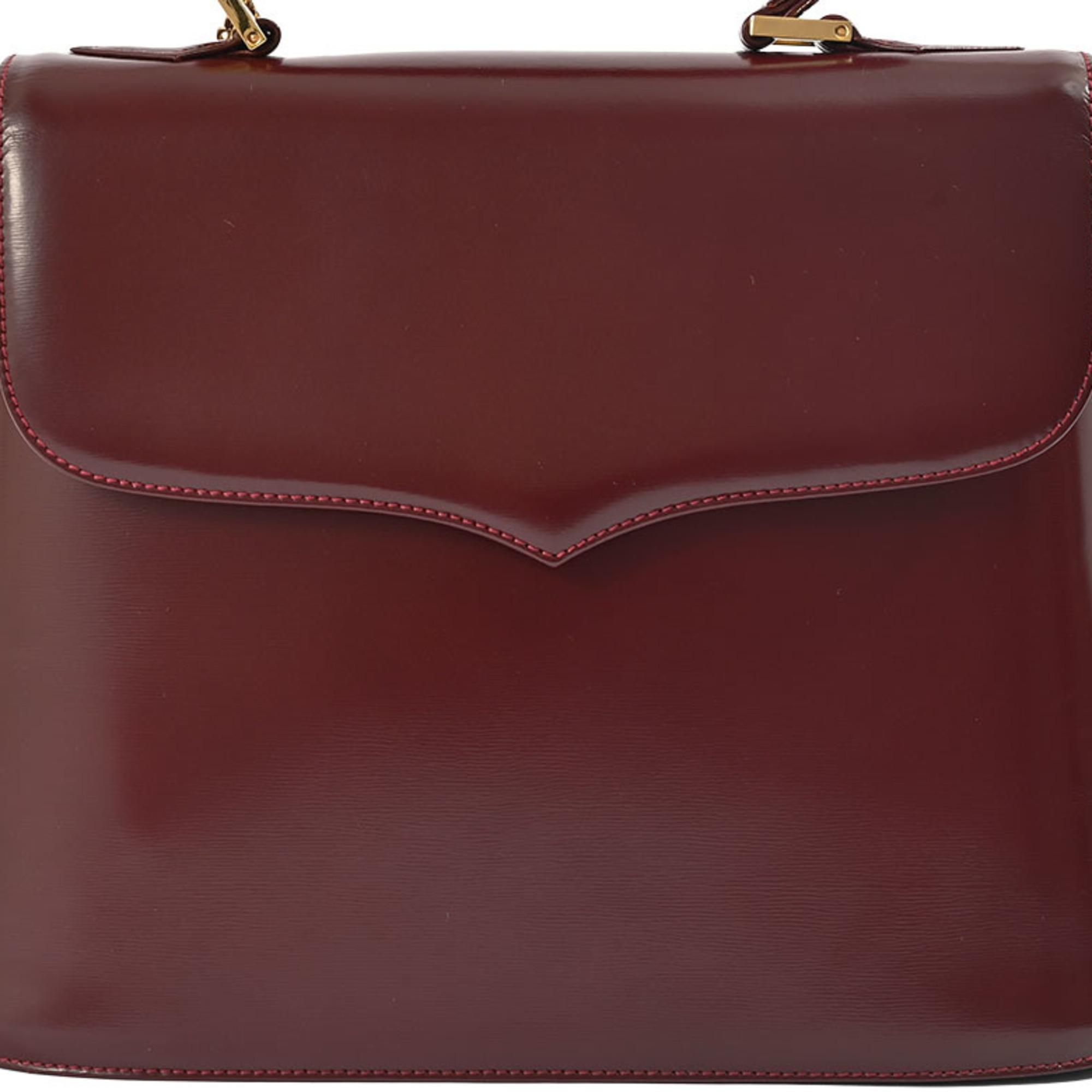 Yves Saint Laurent Handbag Bordeaux Women's Leather Cassandra YVES SAINT LAURENT