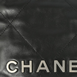 CHANEL Chanel 22 Handbag Shoulder Bag Black AS3980 Women's Shiny Calfskin