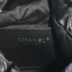 CHANEL Chanel 22 Handbag Shoulder Bag Black AS3980 Women's Shiny Calfskin