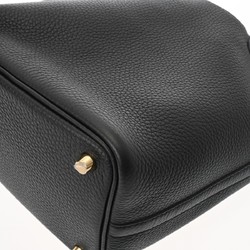 HERMES Picotin Lock PM Black B Stamp (Around 2023) Women's Taurillon Clemence Handbag