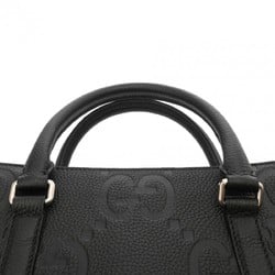 GUCCI Gucci Jumbo GG Medium Tote Bag Black 760233 Unisex Calf