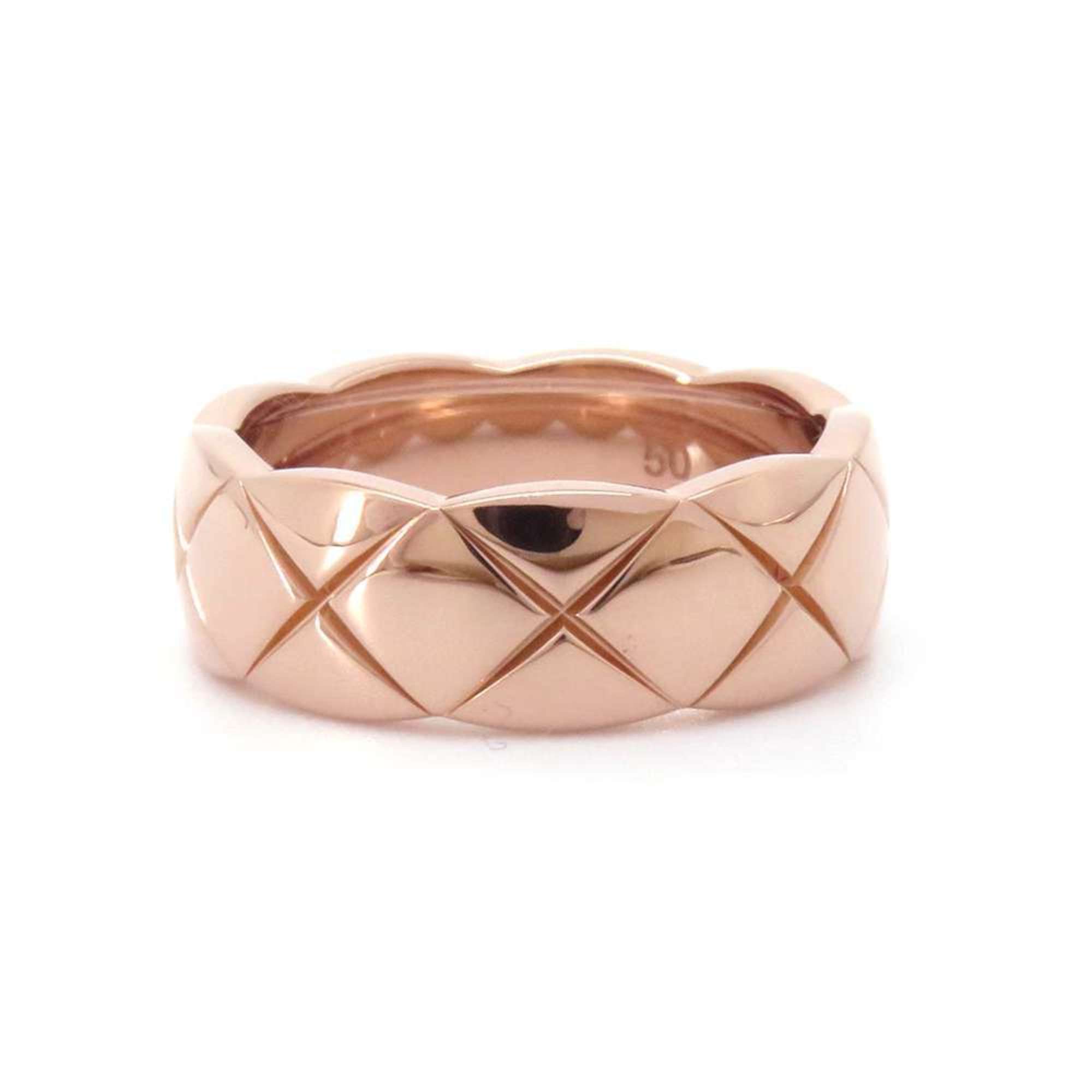 Chanel Ring Coco Crush Medium Model K18PG Pink Gold Size 50 J10817 CHANEL