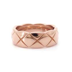 Chanel Ring Coco Crush Medium Model K18PG Pink Gold Size 50 J10817 CHANEL