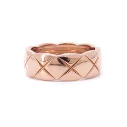 Chanel Ring Coco Crush Medium Model K18PG Pink Gold Size 50 J10817 CHANEL