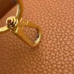 Louis Vuitton Shoulder Bag Taurillon Leather Dauphine MINI M53805 LOUIS VUITTON Brown Pink