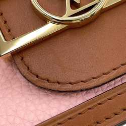 Louis Vuitton Shoulder Bag Taurillon Leather Dauphine MINI M53805 LOUIS VUITTON Brown Pink