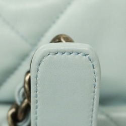 Chanel Handbag 19 Lambskin Sky Blue Women's