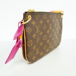 Louis Vuitton Shoulder Bag Monogram Loretta M44053 Brown Hot Pink Ladies