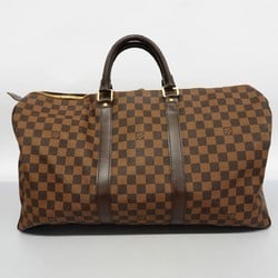 Louis Vuitton Boston Bag Damier Keepall 50 N41427 Ebene Men's Women's