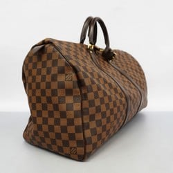 Louis Vuitton Boston Bag Damier Keepall 50 N41427 Ebene Men's Women's