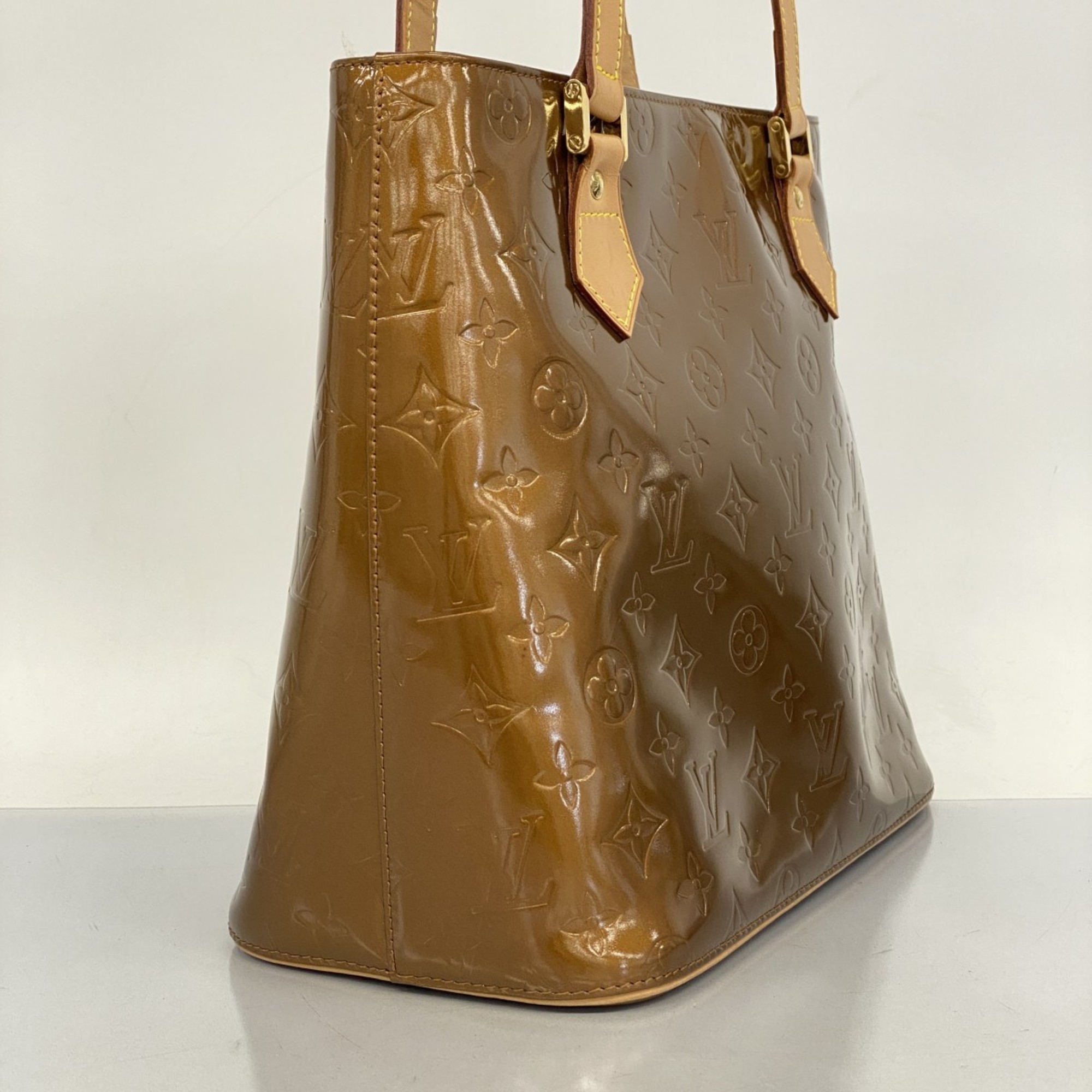 Louis Vuitton Tote Bag Vernis Houston M91122 Bronze Ladies