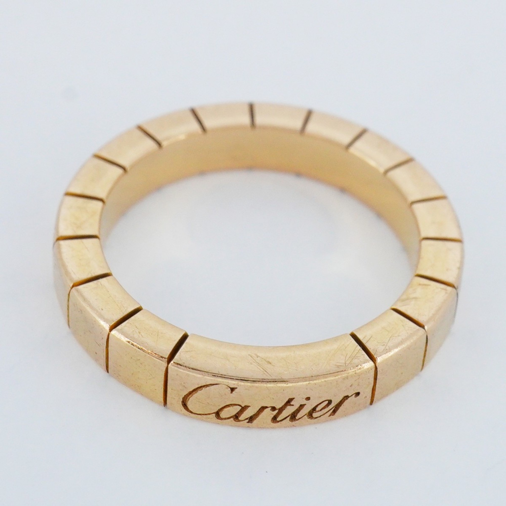 Cartier Ring Lanier K18PG Pink Gold #46 Ladies