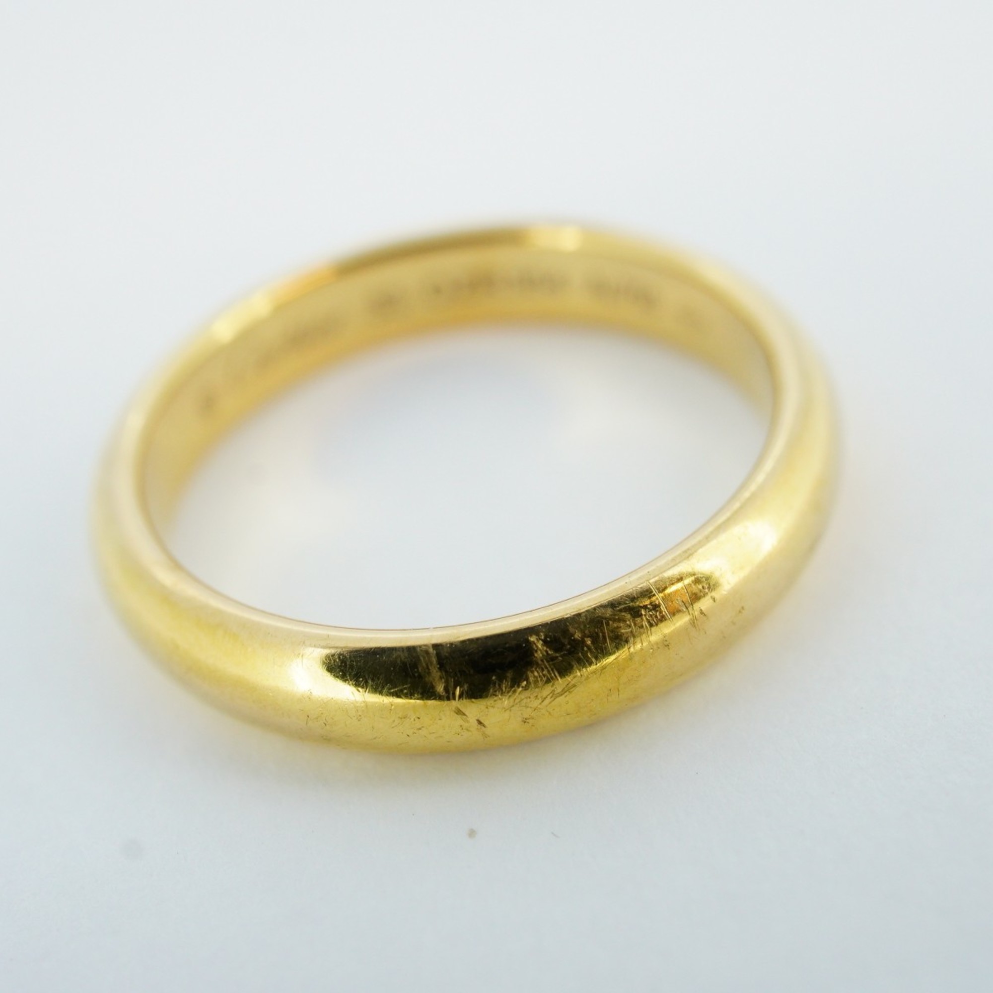 Cartier Ring Classic Wedding K18YG Yellow Gold #53 Ladies