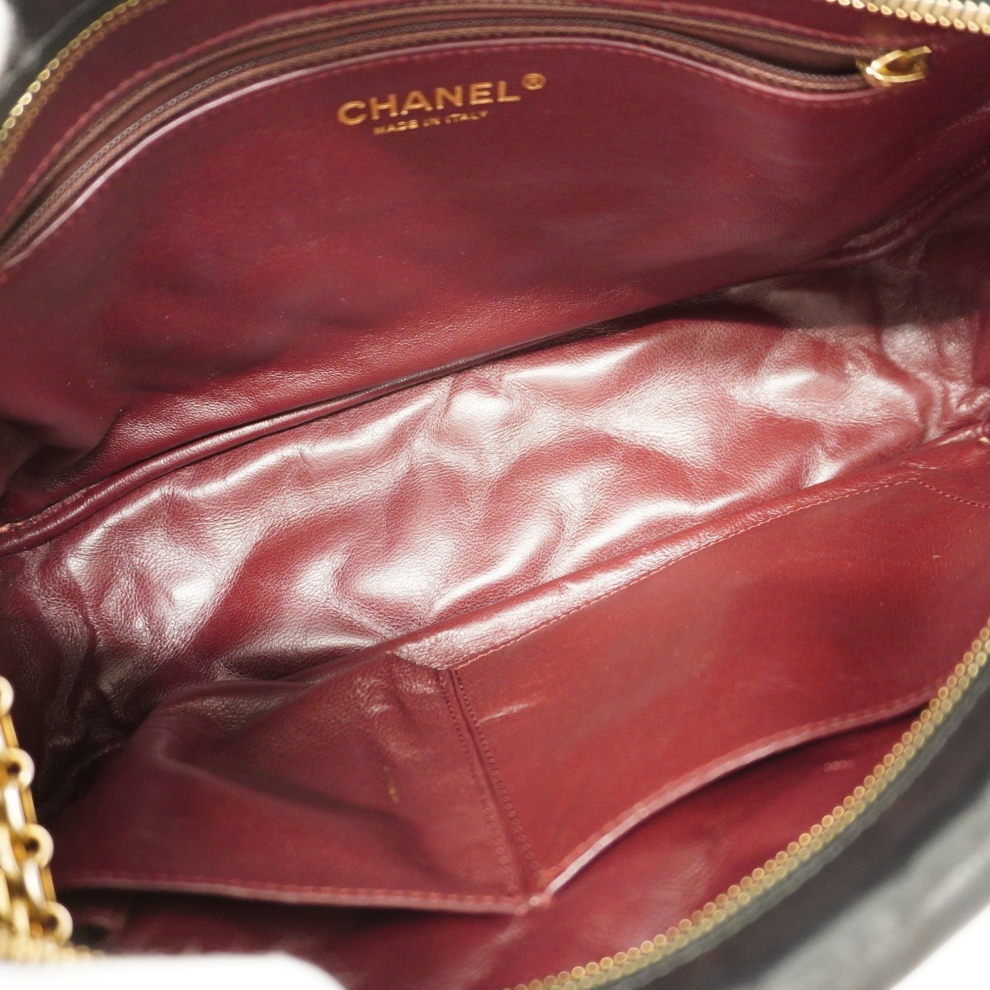 Chanel Shoulder Bag 2.55 Matelasse Lambskin Black Women's