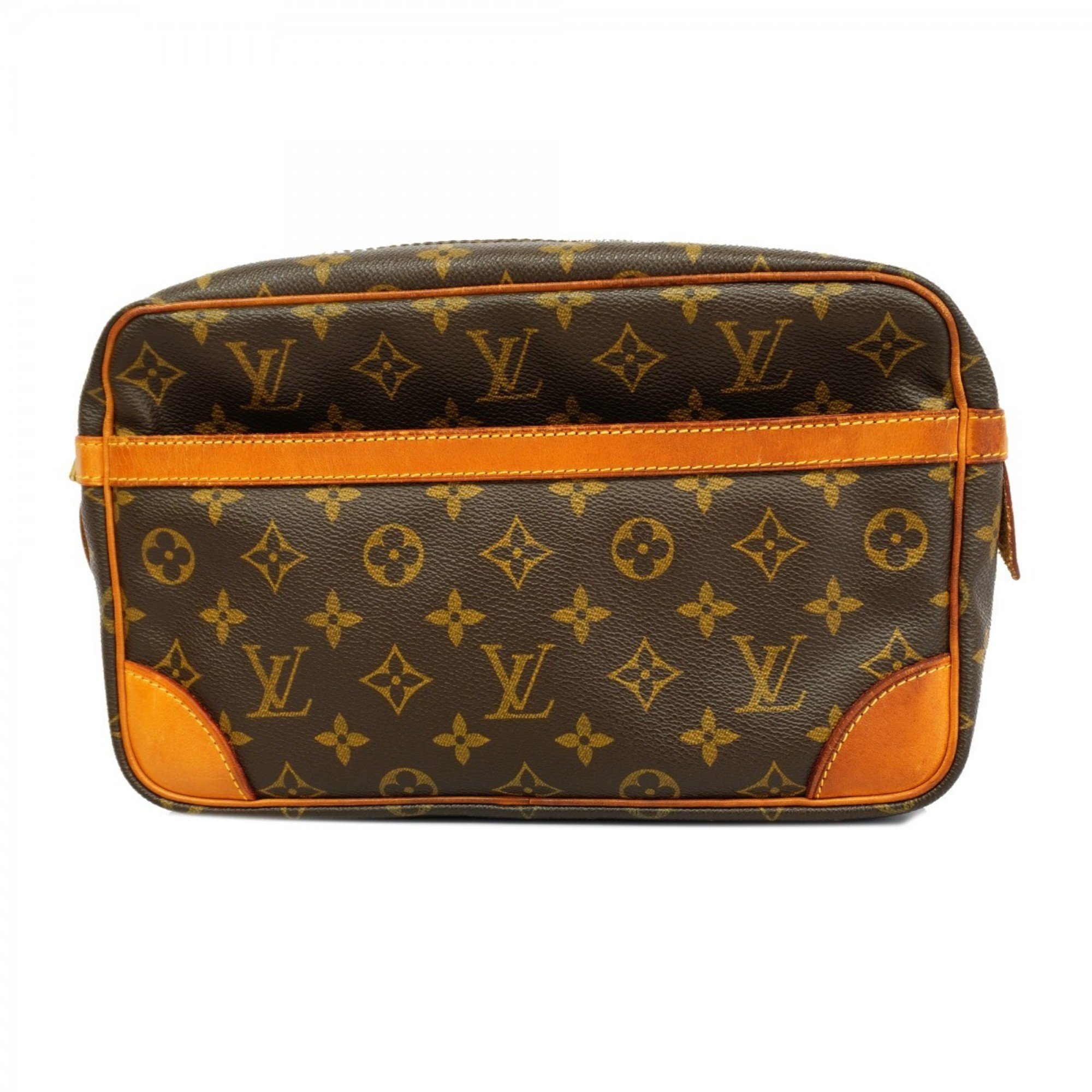 Louis Vuitton Clutch Bag Monogram Compiegne 28 M51845 Brown Women's