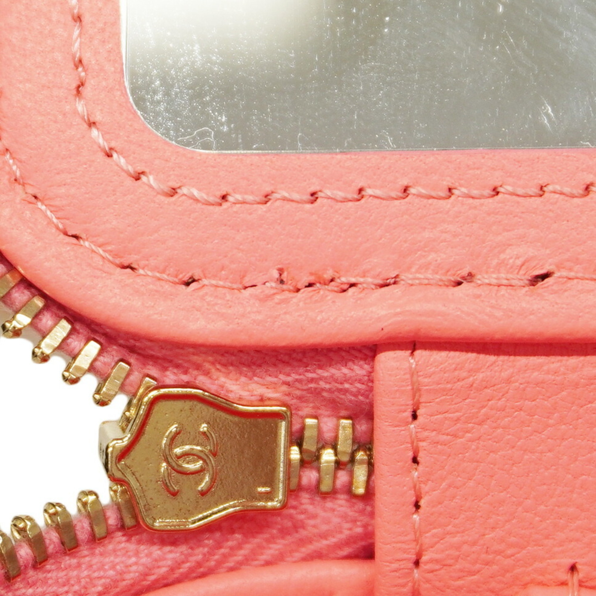 Chanel Shoulder Bag Matelasse Lambskin Pink Women's