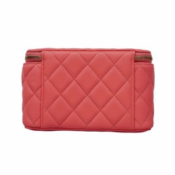 Chanel Shoulder Bag Matelasse Lambskin Pink Women's