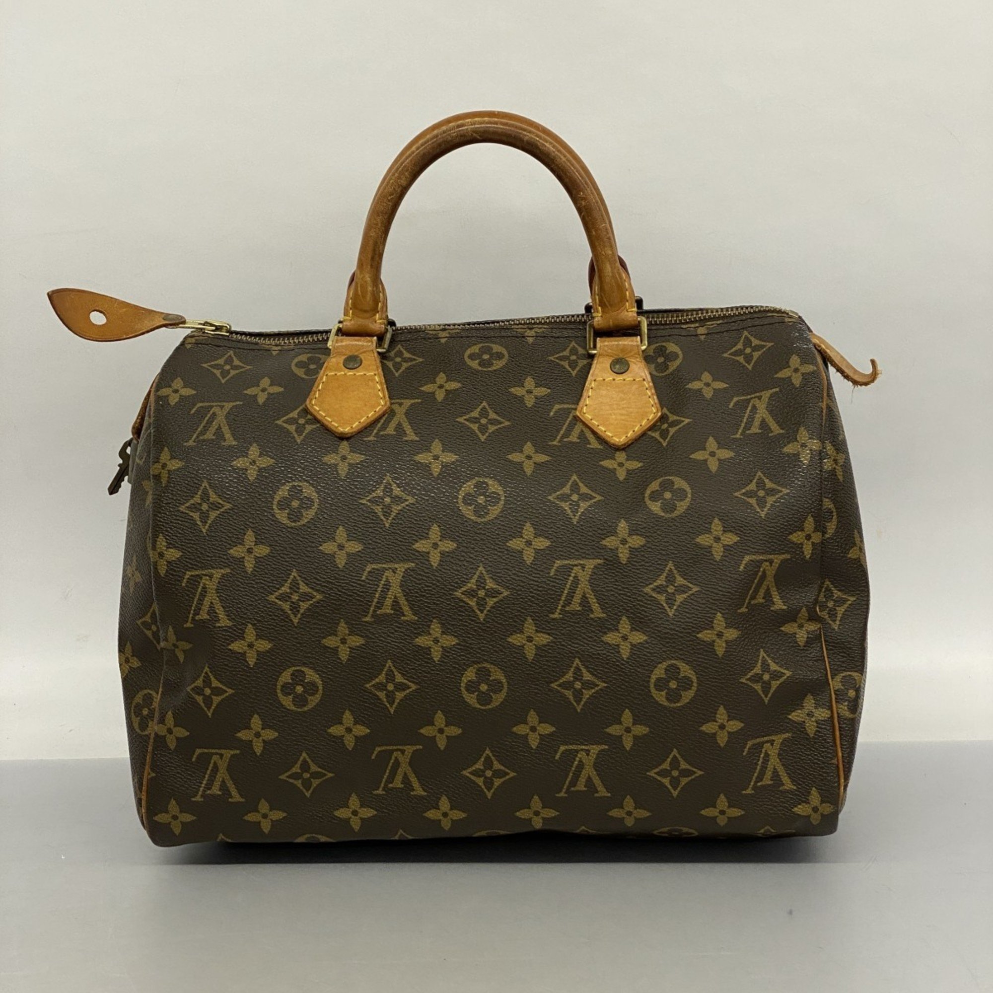 Louis Vuitton Handbag Monogram Speedy 30 M41108 Brown Ladies