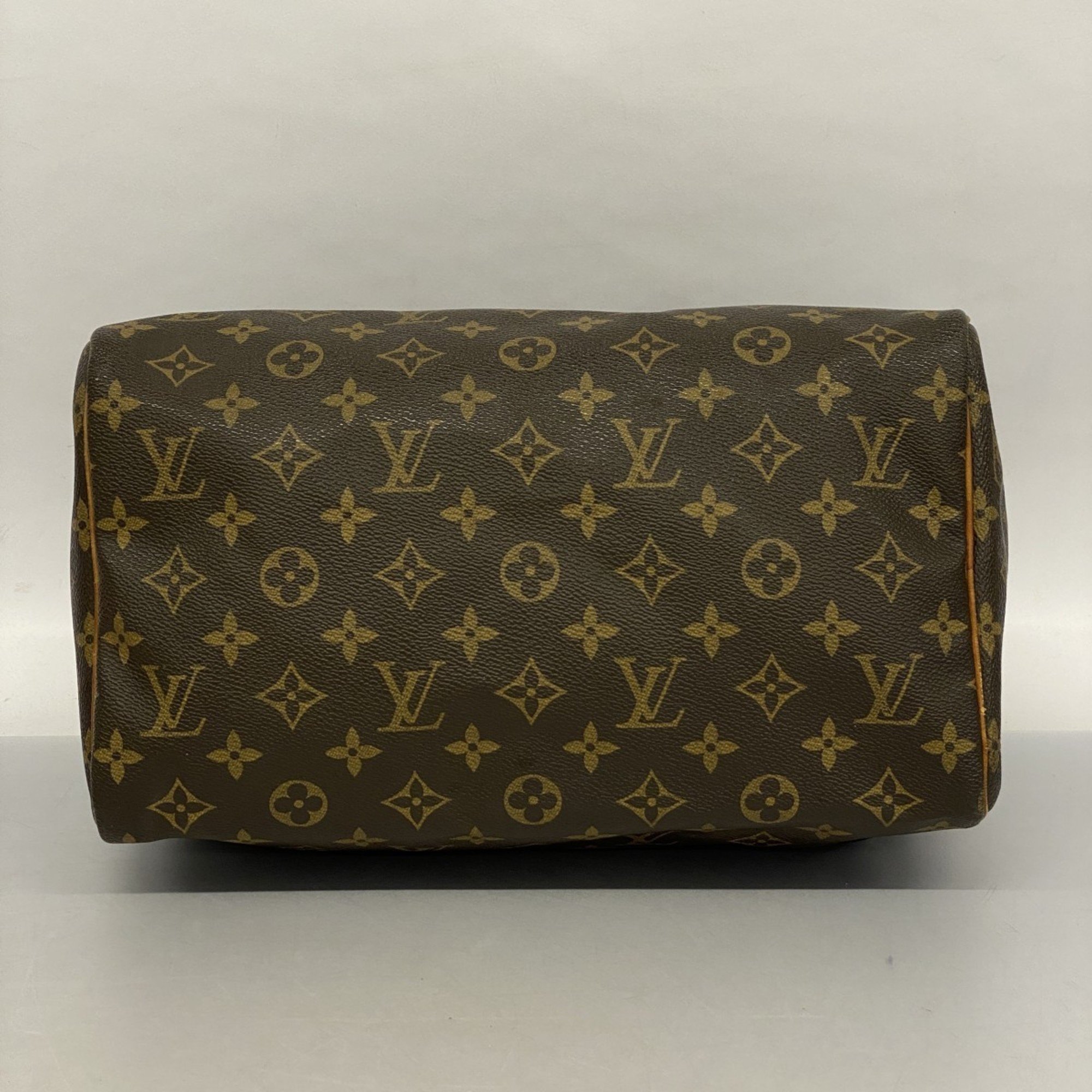 Louis Vuitton Handbag Monogram Speedy 30 M41108 Brown Ladies