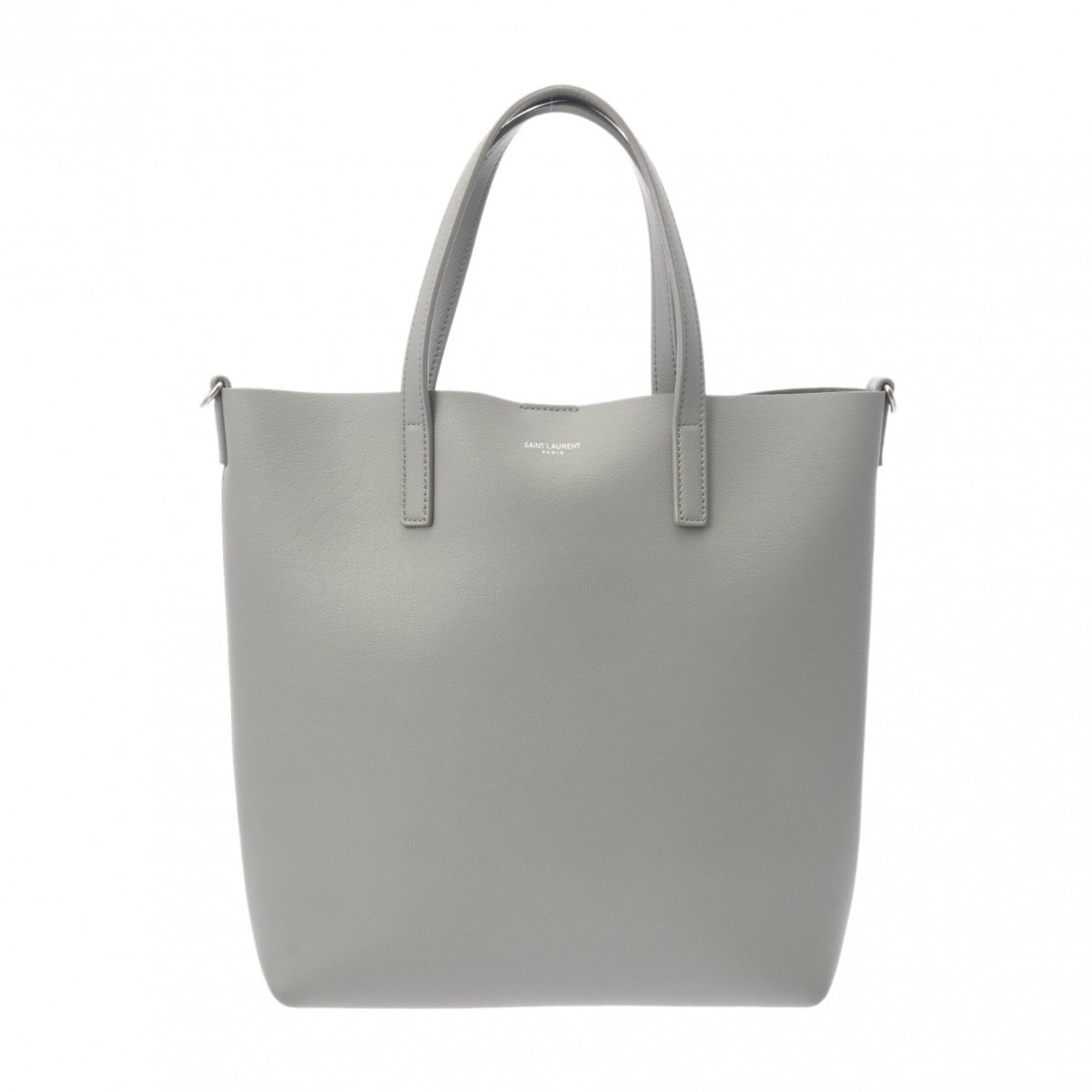 SAINT LAURENT Saint Laurent Toy Tote Grey 600307 Women's Leather Bag