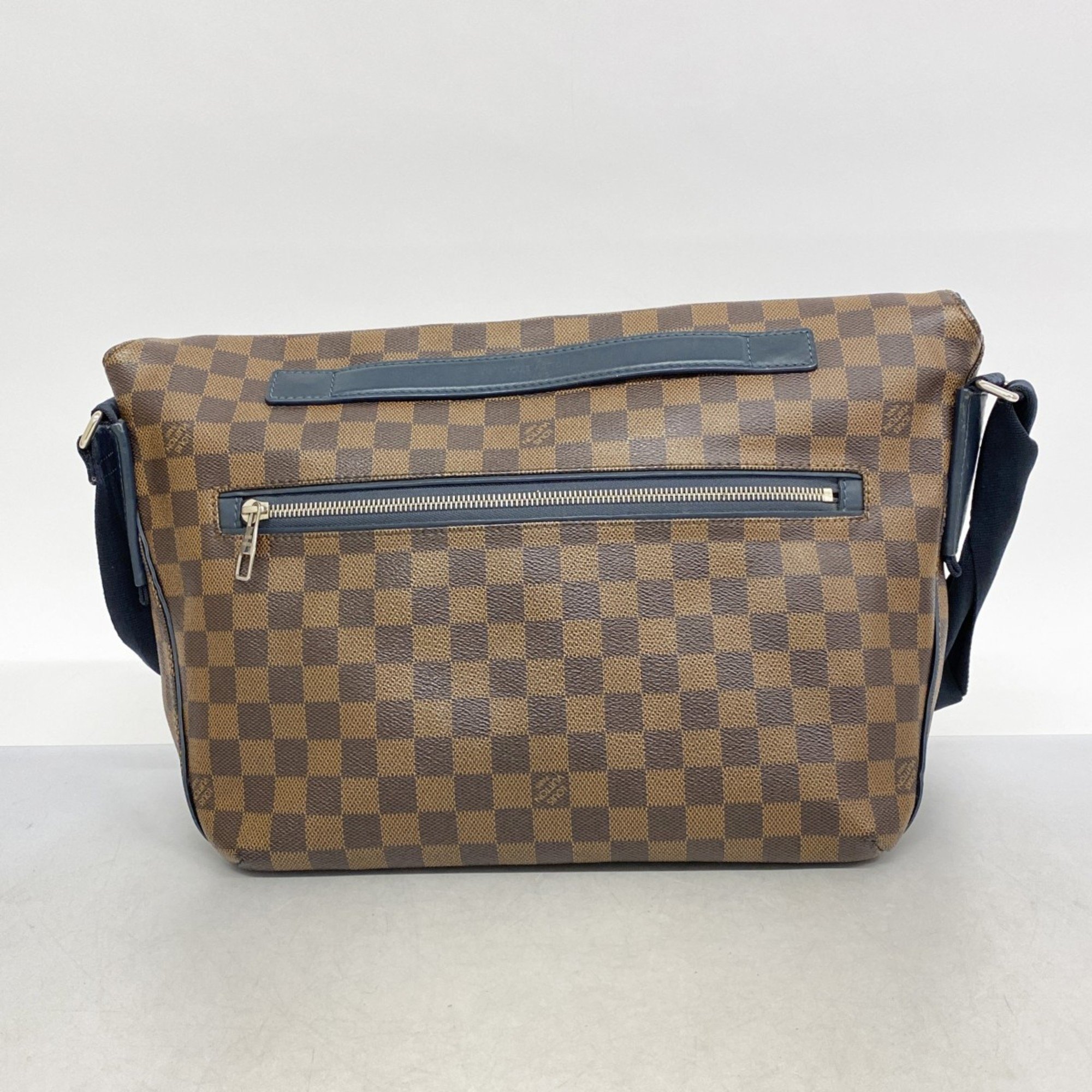 Louis Vuitton Shoulder Bag Damier Sprinter MM N41254 Navy Ebene Men's