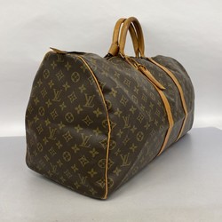 Louis Vuitton Boston Bag Monogram Keepall 55 M41424 Brown Men's Women's