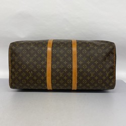 Louis Vuitton Boston Bag Monogram Keepall 55 M41424 Brown Men's Women's