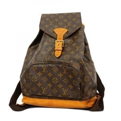 Louis Vuitton Backpack Daypack Monogram Montsouris GM M51135 Brown Women's