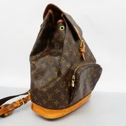 Louis Vuitton Backpack Daypack Monogram Montsouris GM M51135 Brown Women's