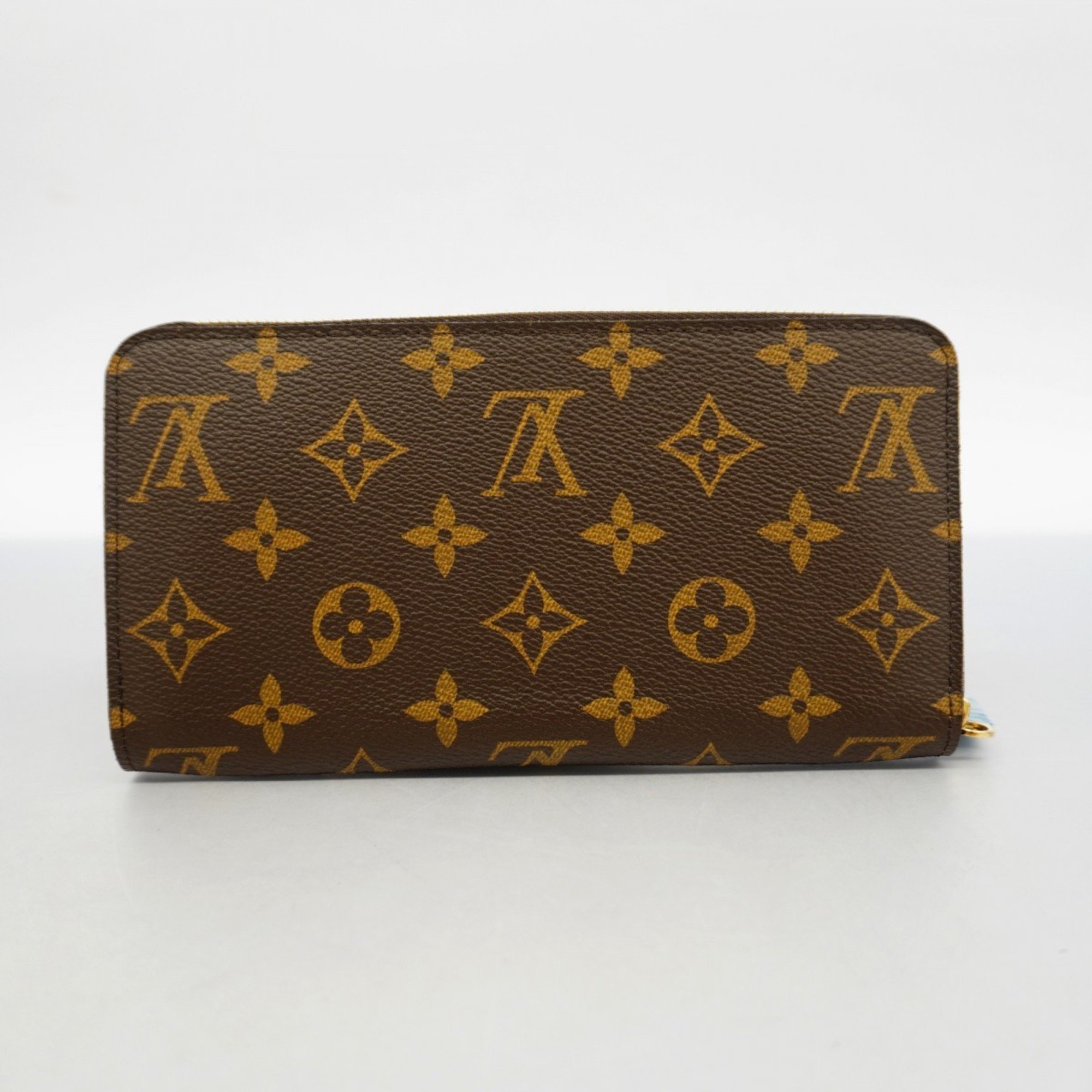 Louis Vuitton Long Wallet Monogram Zippy M60017 Brown Men's Women's