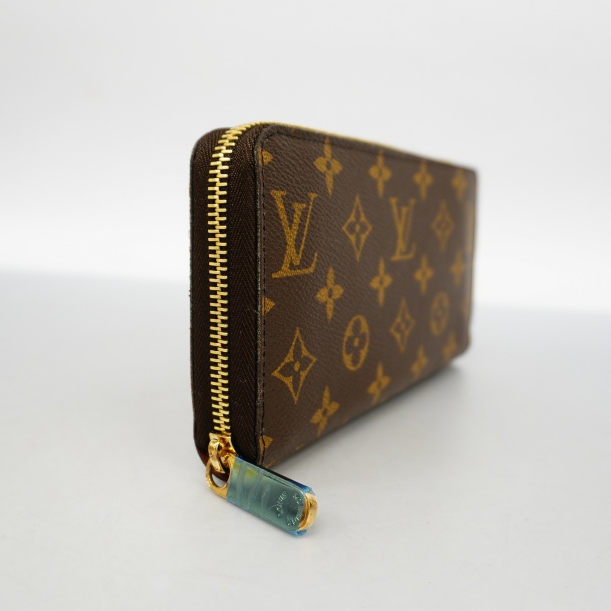 Louis Vuitton Long Wallet Monogram Zippy M60017 Brown Men's Women's