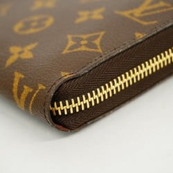 Louis Vuitton Long Wallet Monogram Zippy M60017 Brown Men's Women's