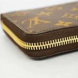 Louis Vuitton Long Wallet Monogram Zippy M60017 Brown Men's Women's