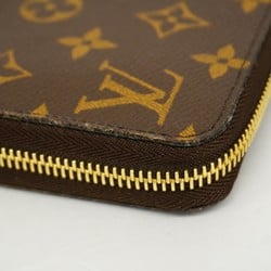 Louis Vuitton Long Wallet Monogram Zippy M60017 Brown Men's Women's