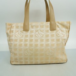 Chanel Tote Bag New Travel Nylon Beige Champagne Ladies